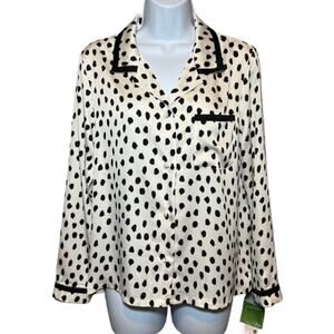 Kate Spade Animal Print Pajama Top, NWT